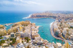 Sliema ist ein beliebter Ferienort auf Malta für Gruppenreisen