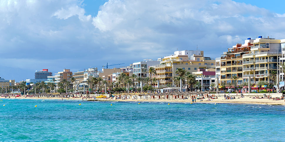 Blick auf die Playa de Palma